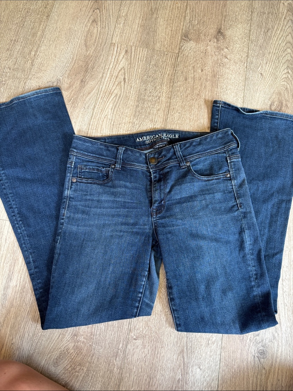 American Eagle Outfitters Women's Dark Blue Boot Cut Jeans